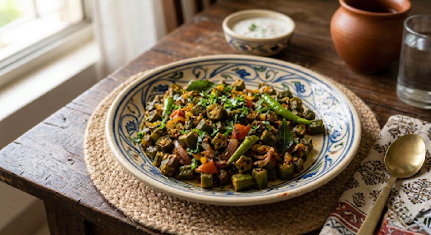 15-Minute Easy & Delicious Masala Okra (Bhindi Sabji)