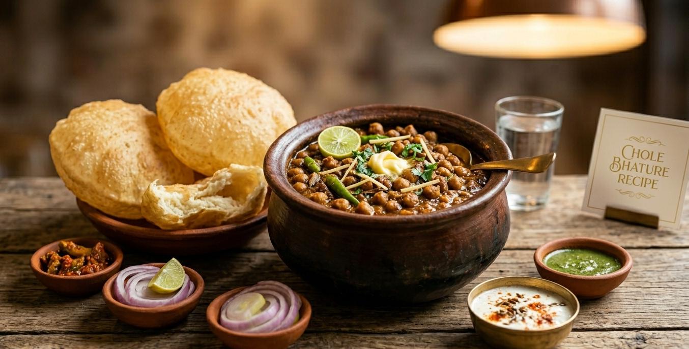 Authentic Delhi-Style Chole Bhature Recipe
