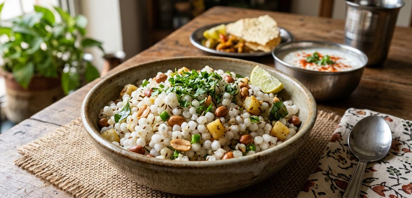 Non-sticky sabudana khichdi
